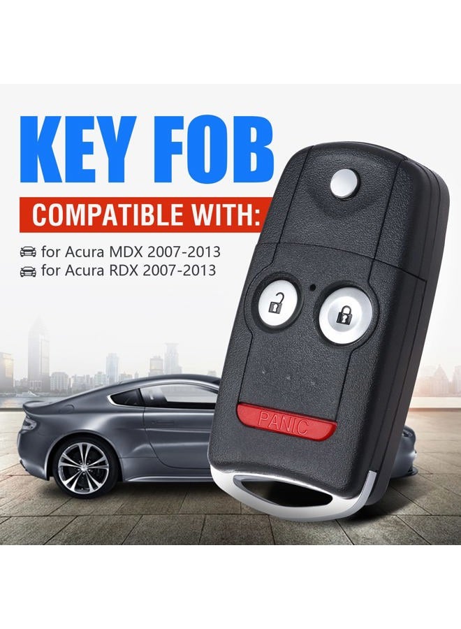 Keymall Car Key Fob Keyless Entry Remote Replacement for Acura MDX/RDX 2007 2008 2009 2010 2011 2012 2013 FCC ID:N5F0602A1A P/N:35111-STX-325/327 3 Buttons - Image 2