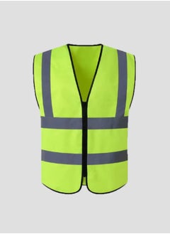 Yuwell Reflective Safety Vest For Women And Men High Visibility Safety Jacket With Pockets And Zip For Easy To Wear 2XL 