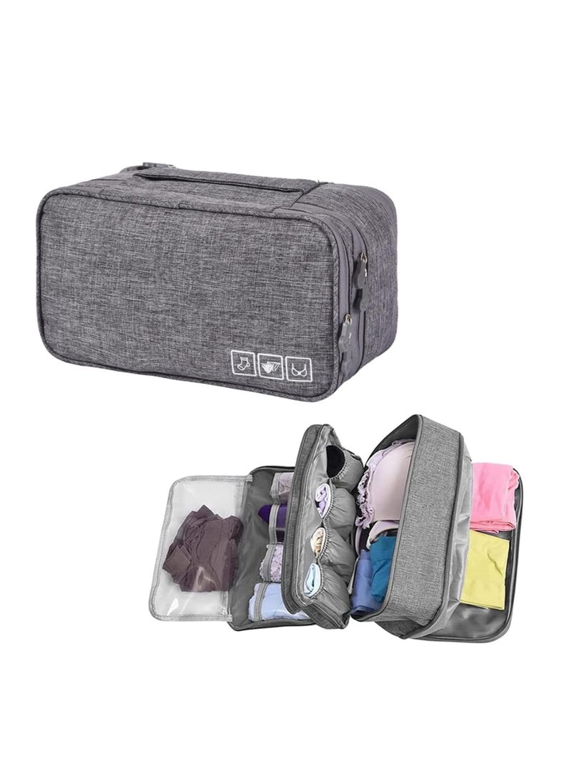 Oasisgalore Travel Underwear Organizer,Portable Underwear Storage Bag，Socks Cosmetic Storage Box For Men and Women  - Image 1