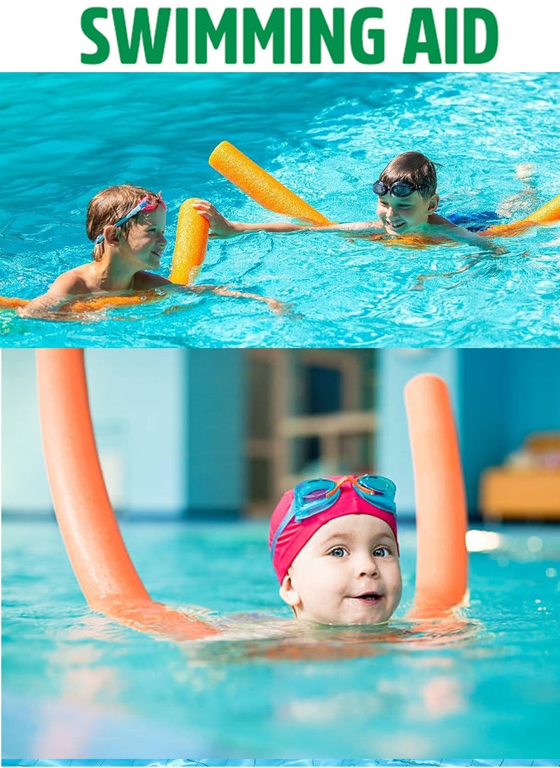 QUTOOB Best Swimming Floats for Kids - Swimming Floating Foam Stick, 150cm, Bendable and Flexibile- Swimming Noodles of Orange Color  - Image 3