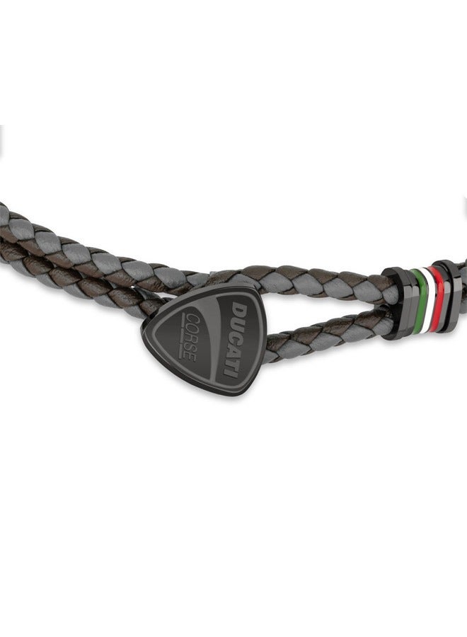 Ducati Corse Ducati Scudetto Brown Bracelet For MenDTAGB2137505 - Image 2