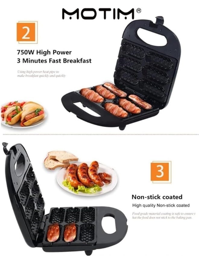 Motim Electric Crispy Corn Hotdog Maker Perfect for Hot Dogs on a Stick Cheese Mozzarella Sticks Cake Pops BBQ - Image 4
