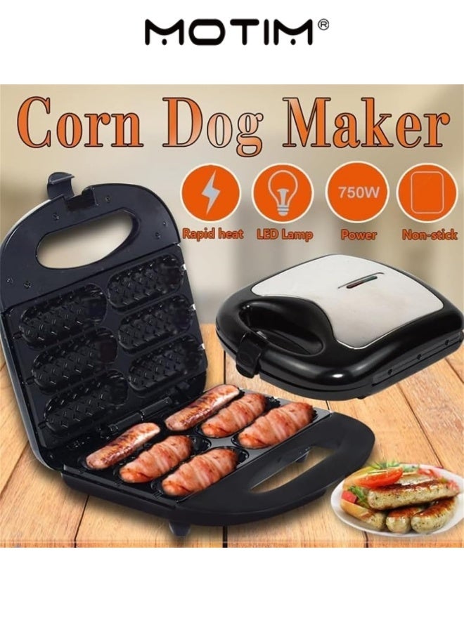 Motim Electric Crispy Corn Hotdog Maker Perfect for Hot Dogs on a Stick Cheese Mozzarella Sticks Cake Pops BBQ - Image 3