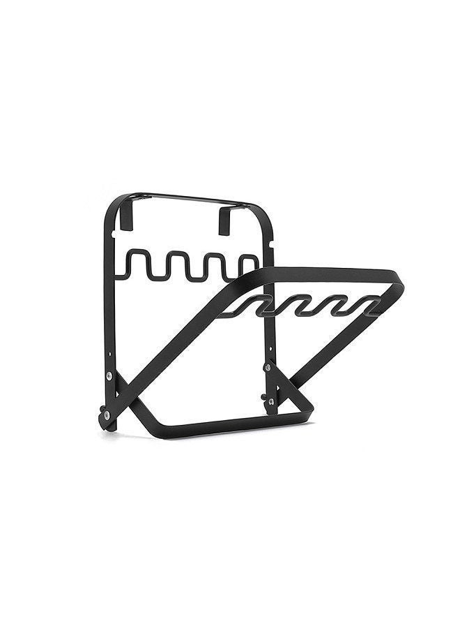 Generic Foldable Garbage Bag Support Outdoor Camping Rubbish Rack Plastics Holder Picnic Kitchen Disposable Black - Image 1