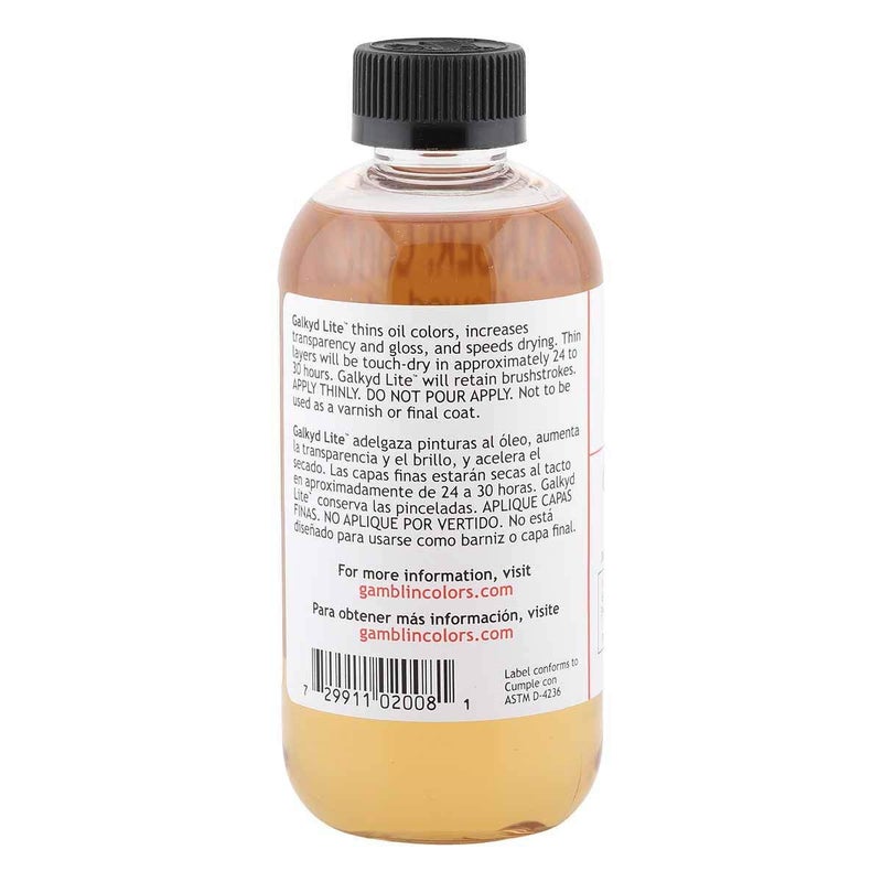 Gamblin Galkyd Lite Paint Medium, 8 Fl Oz (Pack of 1) - Image 4