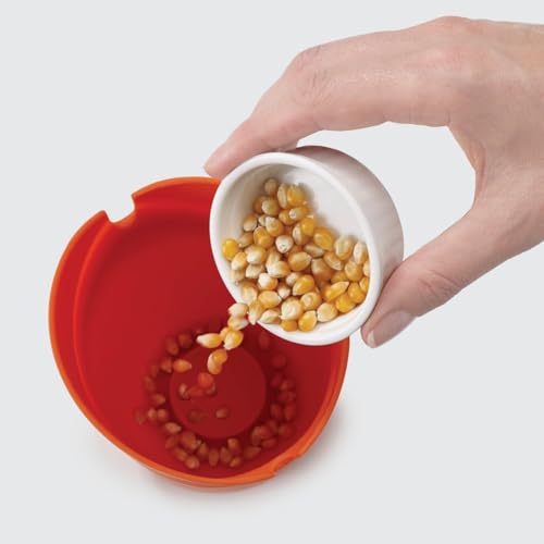 Joseph Joseph 45018 MCuisine Microwave Popcorn Popper Maker Single Serve Portion Silicone Food Safe 2piece Multicolored - Image 3