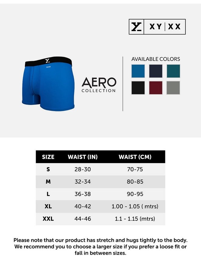XYXX XYXX Men’s Aero Silver Cotton Underwear for Men, Anti-Odour Silver Tech, Lasting Freshness, Moisture Absorbent Pack of 2 (XXL; Legion Blue + Frost Grey)  - Image 4