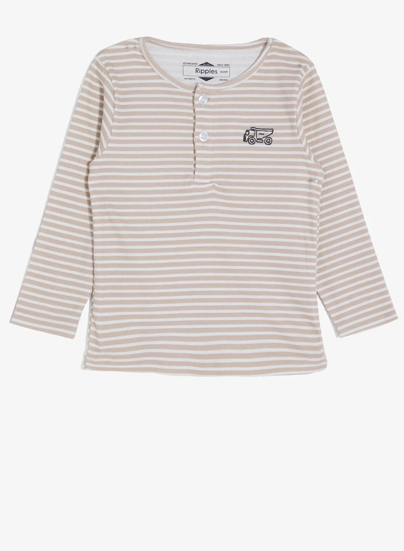 Ripples Boys Pajama Set With Long Sleeves Top & Bottom