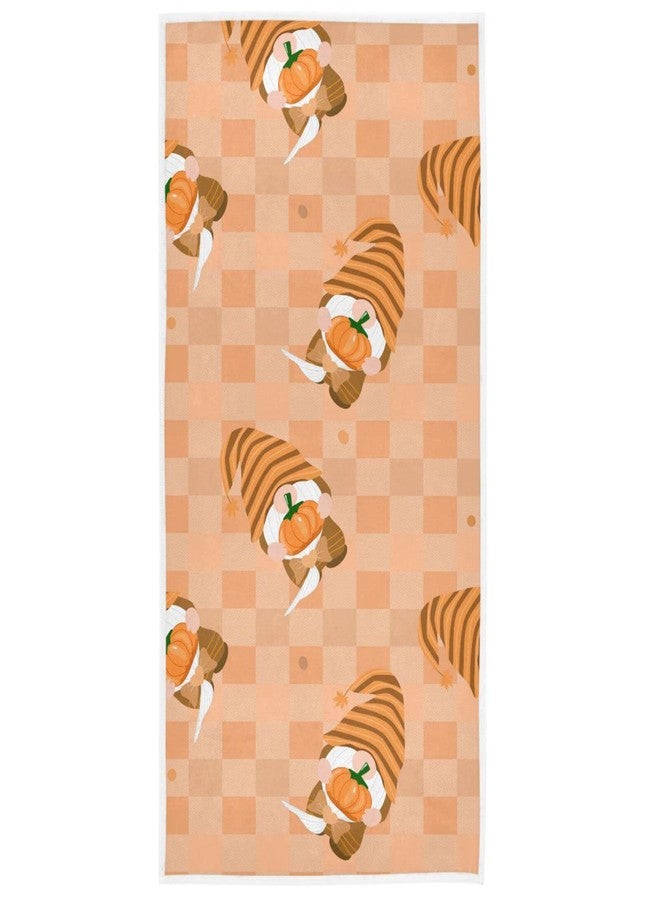 مناشف يد بنقشة مربعات الخريف من Vdsrup، مزينة برسومات أقزام، ومناشف وجه للحمام، ومناشف حمام ناعمة للضيوف، ومناشف مطبخ رقيقة محمولة، ومناشف أطباق، مقاس 16 × 30 بوصة. - Image 1