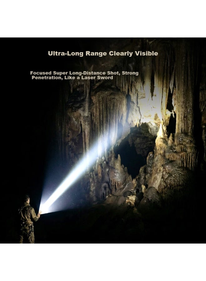 SkyFire Tianhuo Flashlight Qian Kun High Brightness Ultra Long Battery Life 200000 Penetrating Beam Long Distance Outdoor Home Use Lumens Special - Image 1