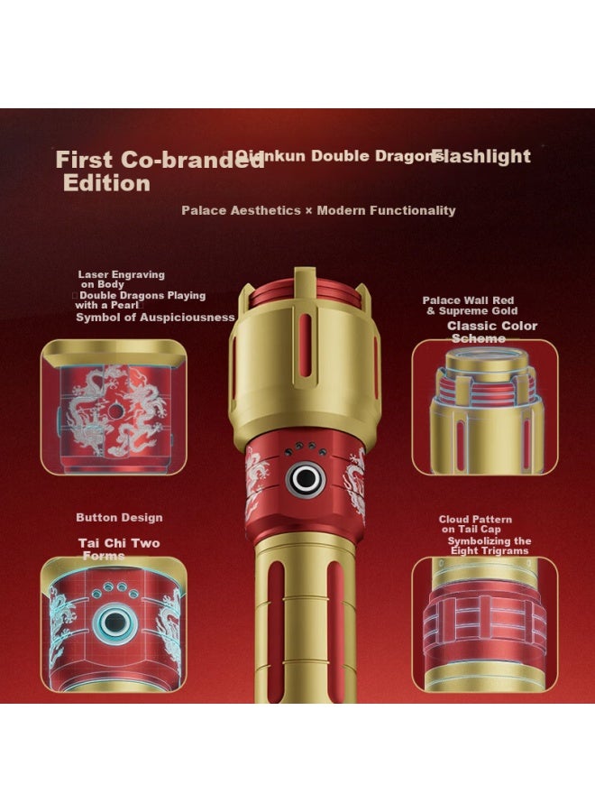 SkyFire Tianhuo Flashlight Qian Kun High Brightness Ultra Long Battery Life 200000 Penetrating Beam Long Distance Outdoor Home Use Lumens Special - Image 2