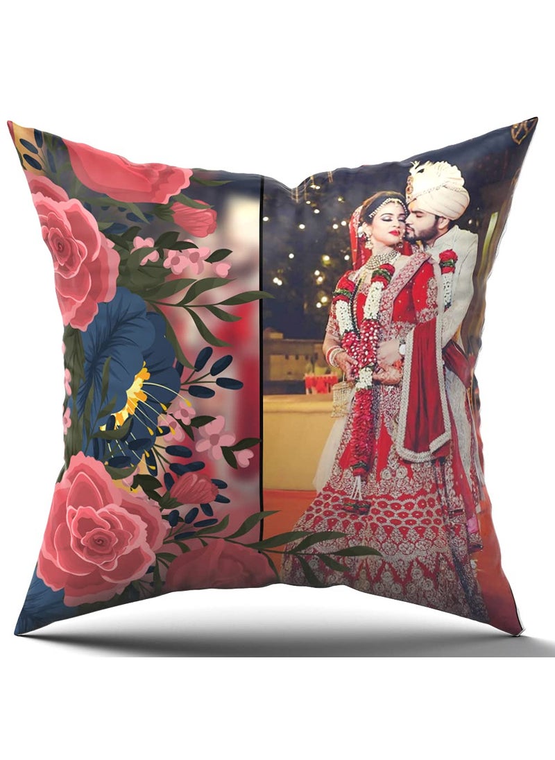 Pix Art Pixart Customized 1 Pic Printed Cushion with Filler 12x12 Inches 