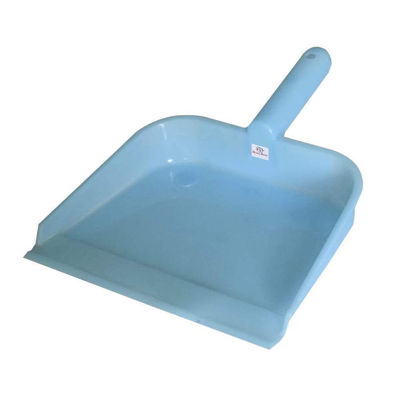 Kuber Industries Heart Home Plastic Lightweight 10 Dustpan with Comfort Grip Handle for Easy Sweep Broom Pack of 2 Pink Blue - Image 2