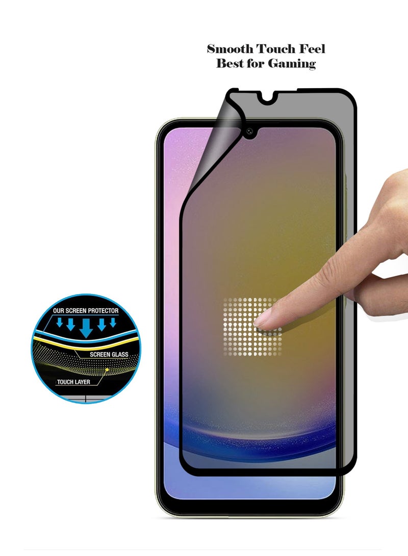 Techie واقي شاشة كامل مقاوم للانفجار مصنوع من السيراميك غير اللامع للخصوصية لهاتف Samsung Galaxy A25 - Image 4