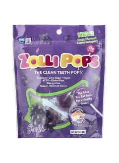 ZOLLIPOPS Zollipops, The Clean Teeth Pops®, Grape, 3.1 oz  - Image 1