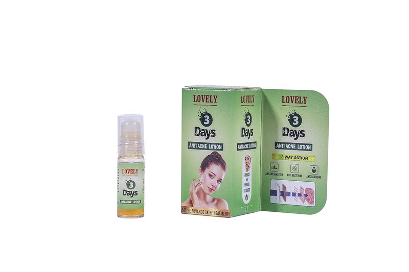 LOVELY 3 Days Anti Acne Lotion Enrich with Herbal Extract  5 ml
