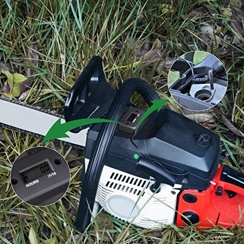 Yooreal Digital Inductive Hour Meter,Gas Engine Hr Meters,Dirt Bike,Waterproof IP68,for Various of ZTR/Riding Lawn Mower Land Trimmer Pressure Washer Boat Outboard Motor Motorcycle ATV Boat etc - Image 4