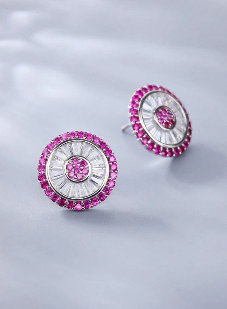 إيكوال حلق أذن نسائي صغير جداً بتصميم أنيق وعالي الجودة مرصع بالزركون - Image 2