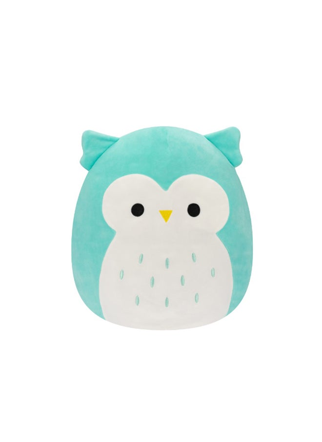 Squishmallows 12 inch Winston Teal Owl , Officially Licensed Kellytoy Plush Toy, Colorful Soft Toy, Gift for Kids, Girls & Boys Washable Squishy Stuff Toy Multicolor All Age  - Image 1