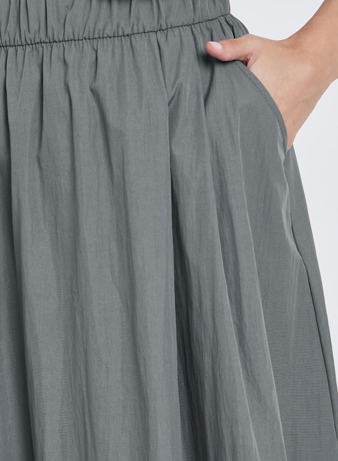 Styli Elastic Waistband A-Line Maxi Skirt - Image 3