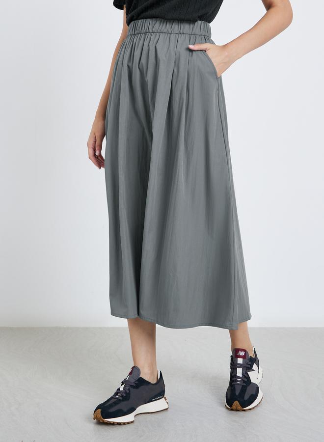 Styli Elastic Waistband A-Line Maxi Skirt - Image 2