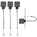 Mini Skater Plastic Elastic Tether Lanyard with Silicone Ring Pen Loop Holder for Tethering Stylus Pen to Drawing Tablet 4 Set Grey - Image 2