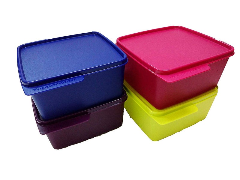 Tupperware Tupin Keep Tab Plastic Container Set (1.2 L  Any Colour) -2 Piece - Image 2