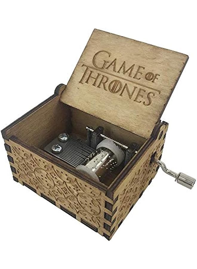 Zaboon Of Thrones Classic Mini Wooden Music Box - Image 1