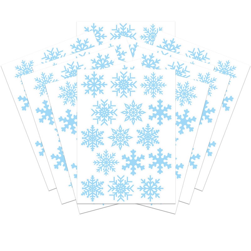 Ozepao 150 Pcs Snowflake Stickers 6 Different Designs Winter Holiday Crafts Envelopes Party Decor Supplies - Image 1