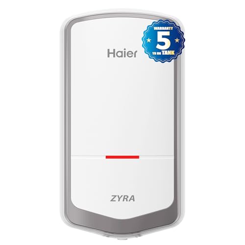 Haier ZYRA 5.5 Litre Instant Water Heater, 3000W Instant Geyser for Bathroom & Kitchen, 5-Year Tank Warranty, Rust Proof Body, Fast Heating, Advance SS Tank, Copper Heating Element, Wall Mount White - Image 1