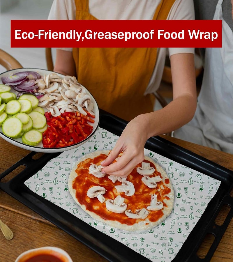 KOSY لفافة ورق الزبدة لتغليف الطعام | ورق مطبخ مقاوم للدهون وغير لاصق 50م | ورق تغليف آمن للطعام للسندويشات، الروتي، الوجبات الخفيفة، تعبئة الشاباتي، الخبز، الطهي وتخزين الوجبات - Image 2