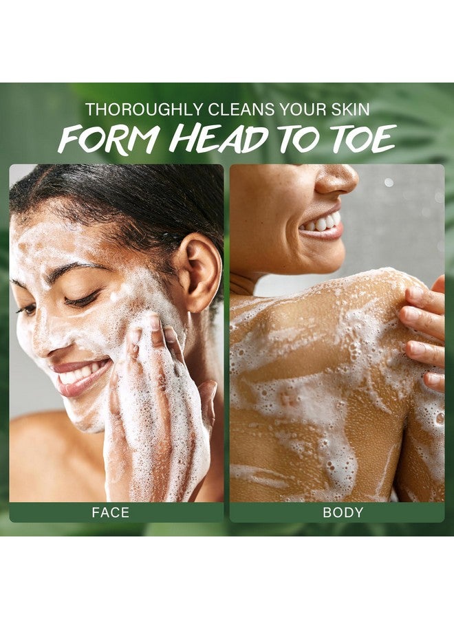 POP MODERN.C Tea Tree Soap Bar for Face & Body Wash Tea Tree Oil Bath Soaps for Athlete's Foot Body Odor Acne Deep Clean Men Women All Skin Types with Mesh Soap Bag 3x100G - Image 4