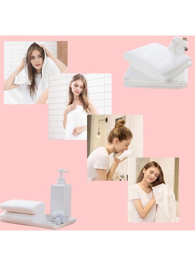 DUNISO 10Pcs Disposable Bath Towels，Travel Towels Set, Thicken Cotton Body Towels, Soft, Comfortable, Highly Absorbent，for Hotels Traveling Camping Bathroom Beach Swimming ，70x140cm  - Image 5