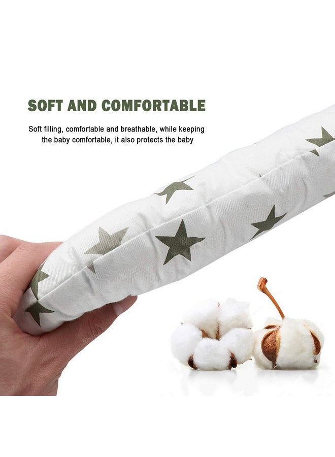 Kocpudu High Chair Pad,highchair/seat Cushion/Breathable Pad,Soft and Comfortable,Light and Breathable, Cute Patterns,Suitable for Most High Chairs,Baby Dining Chairs(Army Green Star Pattern) - Image 3