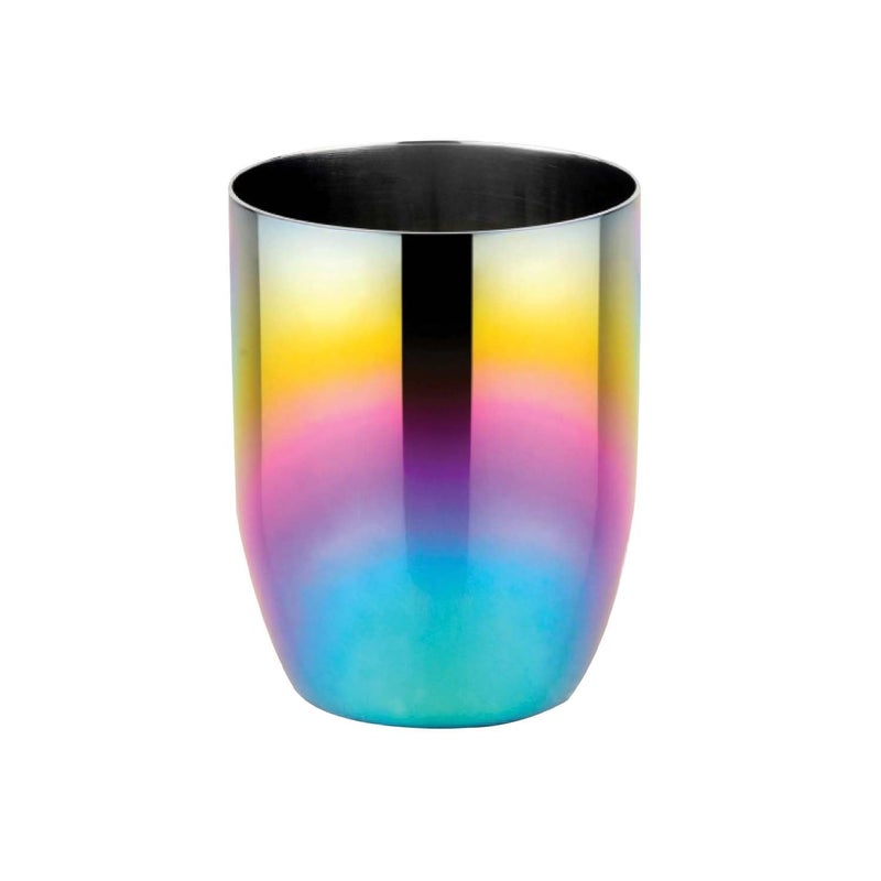 Ahimsa Stainless Steel Kids Cup  Pediatrician Designed Toddler Cups for Open Cup Training 8oz 100 BPA Free  Dishwasher Safe Rainbow Single
