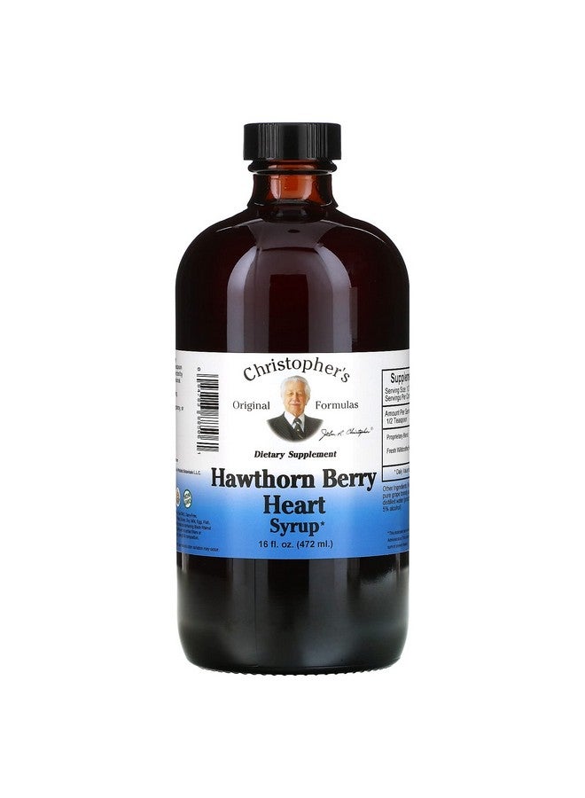 Christopher's Original Formulas Hawthorn Berry Heart Syrup - 16 fl oz | Natural Herbal Blend for General Wellness - Image 1
