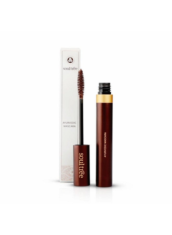 SOULTREE Ayurvedic Mascara - Brown | Ayurvedic Formulation, Lightweight, Strengthens & Promotes Lash Growth - 6Gm - Image 1