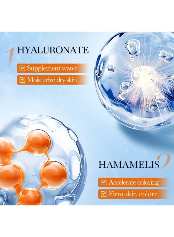 SADOER 100 مل زيت تسمير ذاتي لون برونزي طبيعي للوجه والجسم مرطب طبيعي لتسمير يعمق لون البشرة والجمال زيت تسمير سريع الجفاف تركيبة خفيفة الوزن زيت تسمير ذاتي برونزي عميق - Image 5