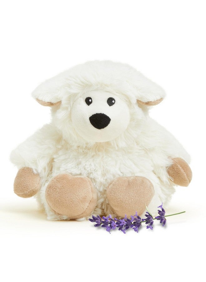 warmies Junior Microwavable & Weighted Stuffed Animals, Sheep - Heated Stuffed Animal Plushie for Warmth & Comfort - Cute Soft Plush Toys for Adults & Children (Boys, Girls, Babies & Toddlers) - Image 1
