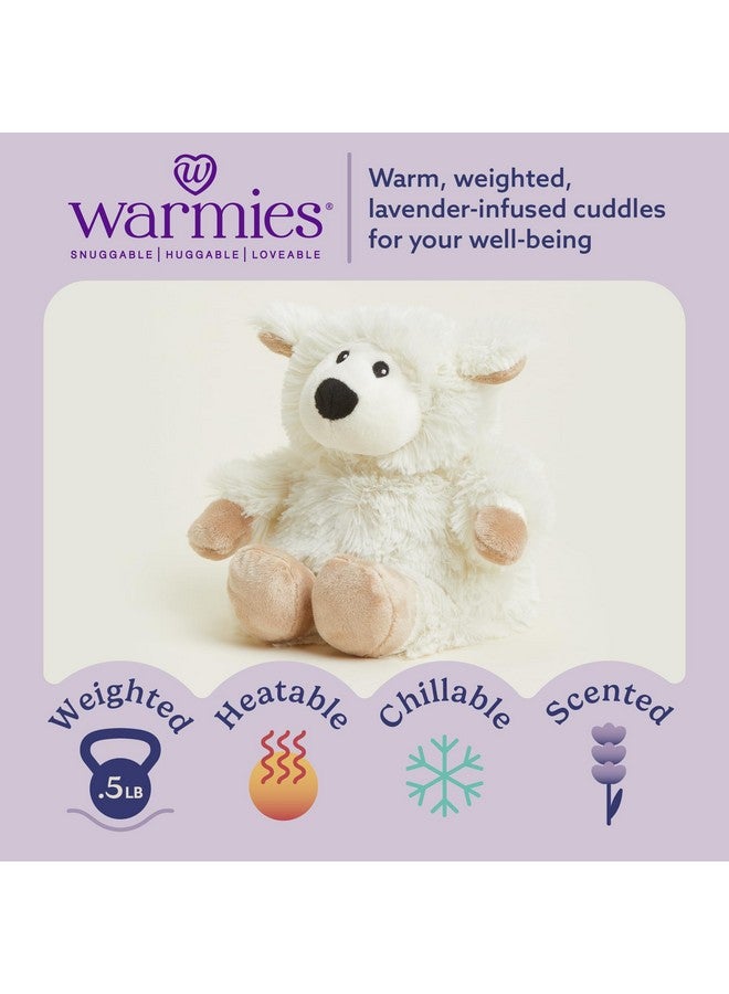 warmies Junior Microwavable & Weighted Stuffed Animals, Sheep - Heated Stuffed Animal Plushie for Warmth & Comfort - Cute Soft Plush Toys for Adults & Children (Boys, Girls, Babies & Toddlers) - Image 2