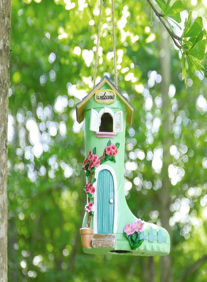 Yinns Birdhouse, Hanging Bird House for Wild Bird Outside Decorative Rain Boot Bird House for Home Garden Decor - Image 5