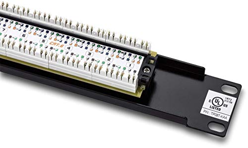 TRENDnet 8-Port Cat6 Unshielded Patch Panel, TC-P08C6, Rackmount, 10 Inch Wide, 8 x Gigabit RJ-45 Ethernet Ports, Pre-Numbered Ports, 250 Mhz Connection, Color Coded Labeling, - Image 4