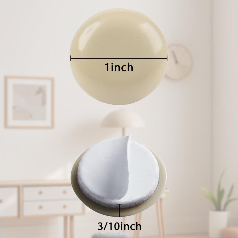 new space 24 Pcs Self-Stick Appliance Sliders For Kitchen Appliances, 1 Inch Furniture Sliders, Easy To Gliding & Space Saving, Chair Sliders For Carpet - Move Furniture Smoothly, Keep Floors Flawless! - Image 2