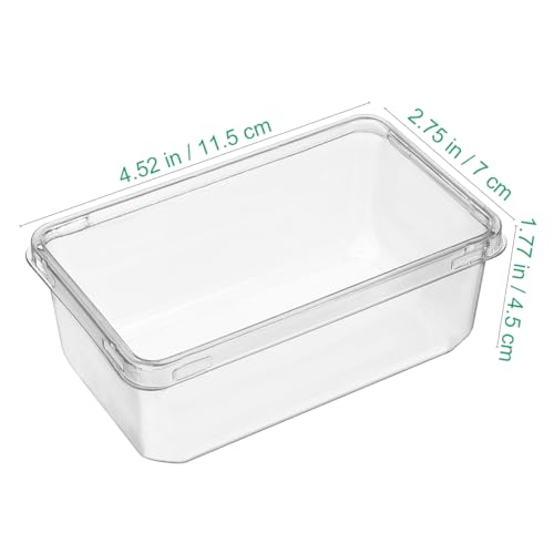 LABRIMP 10pcs Transparent Cake Box Clear Dessert Storage Containers with Safety Lid for Tiramisu Mousse and Cakes Lightweight Sturdy Bakery Boxes Go Use - Image 2