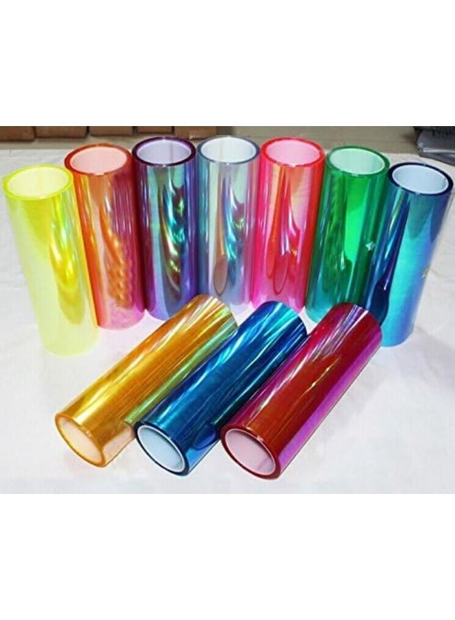 F & B LED LIGHTS LED LIGHT 12 by 48 inches Self Adhesive Shiny Chameleon Headlights Tail Lights Fog Lights Films, Film Sheet Sticker, Tint Vinyl Film - Image 3