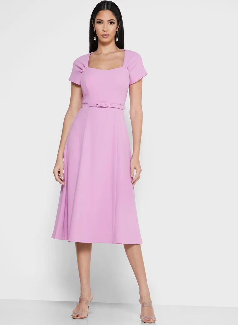 LK Bennett Dr Emmy Square Neck Skater Dress