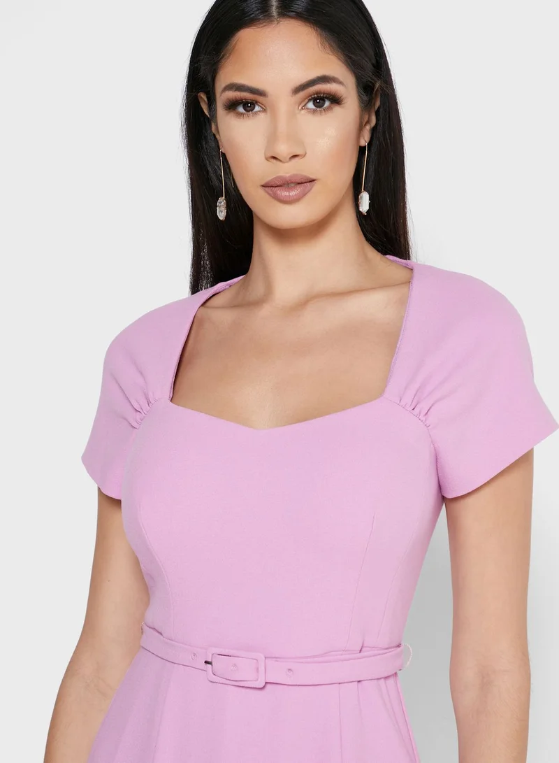 LK Bennett Dr Emmy Square Neck Skater Dress
