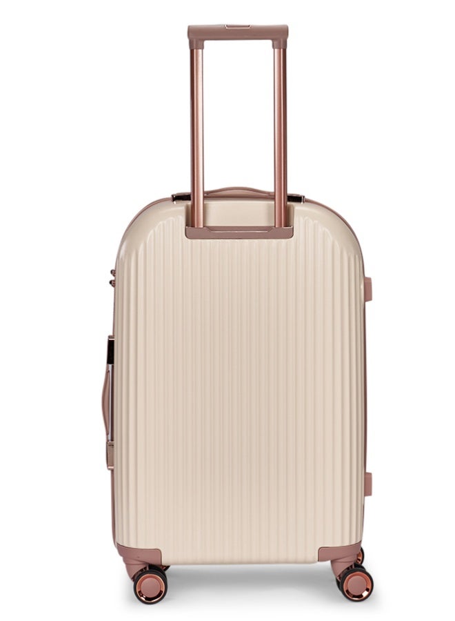LIMRA Luggage set 4 pieces travel Bags with a distinctive design from limra Beige/Rose - Image 5