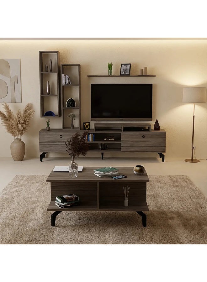 Stylish Home TV Stand and Coffee Table Set - SH21 - EX - Image 2
