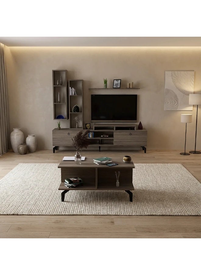 Stylish Home TV Stand and Coffee Table Set - SH21 - EX - Image 4